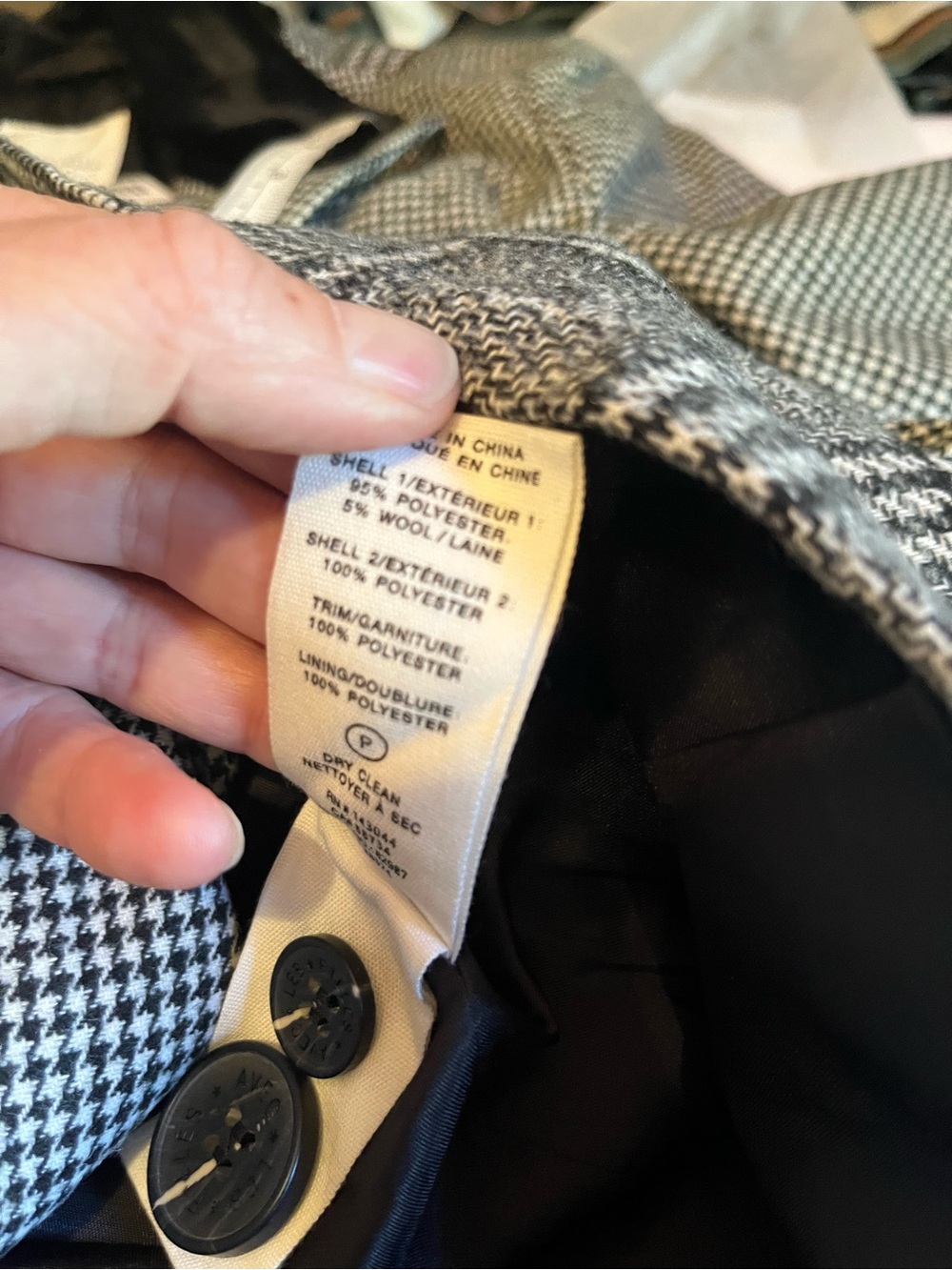 NWT Anthropologie size XS double breasted blazer in plaid by Avec Les Filles - Picture 12 of 13